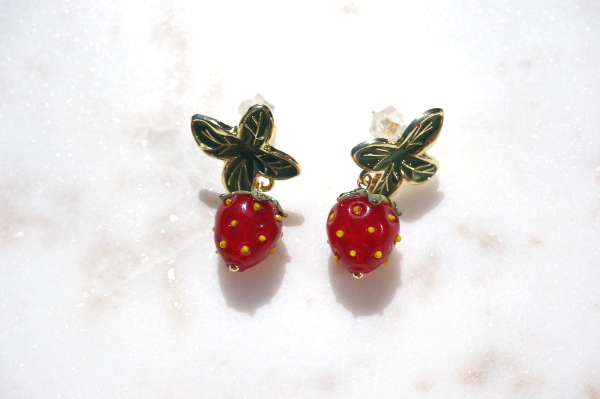 FRESA Strawberry Stud Earrings