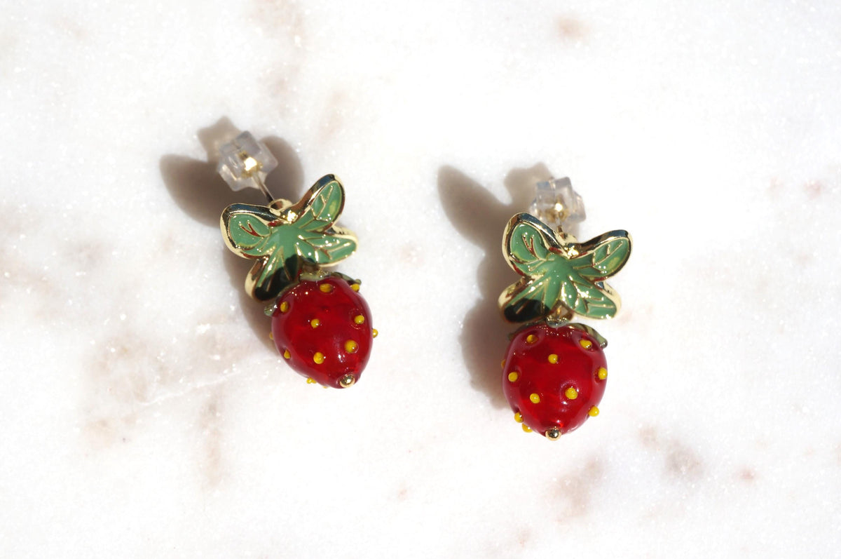 FRESA Strawberry Stud Earrings