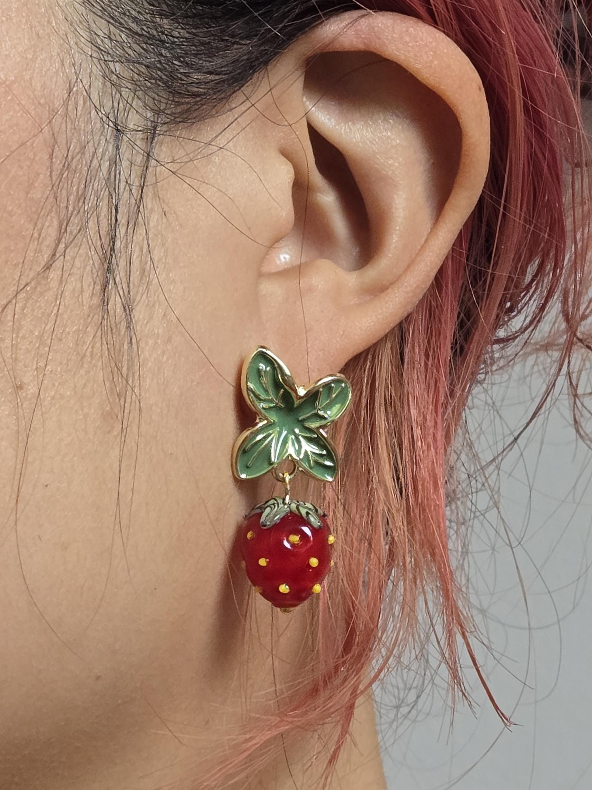 FRESA Strawberry Stud Earrings
