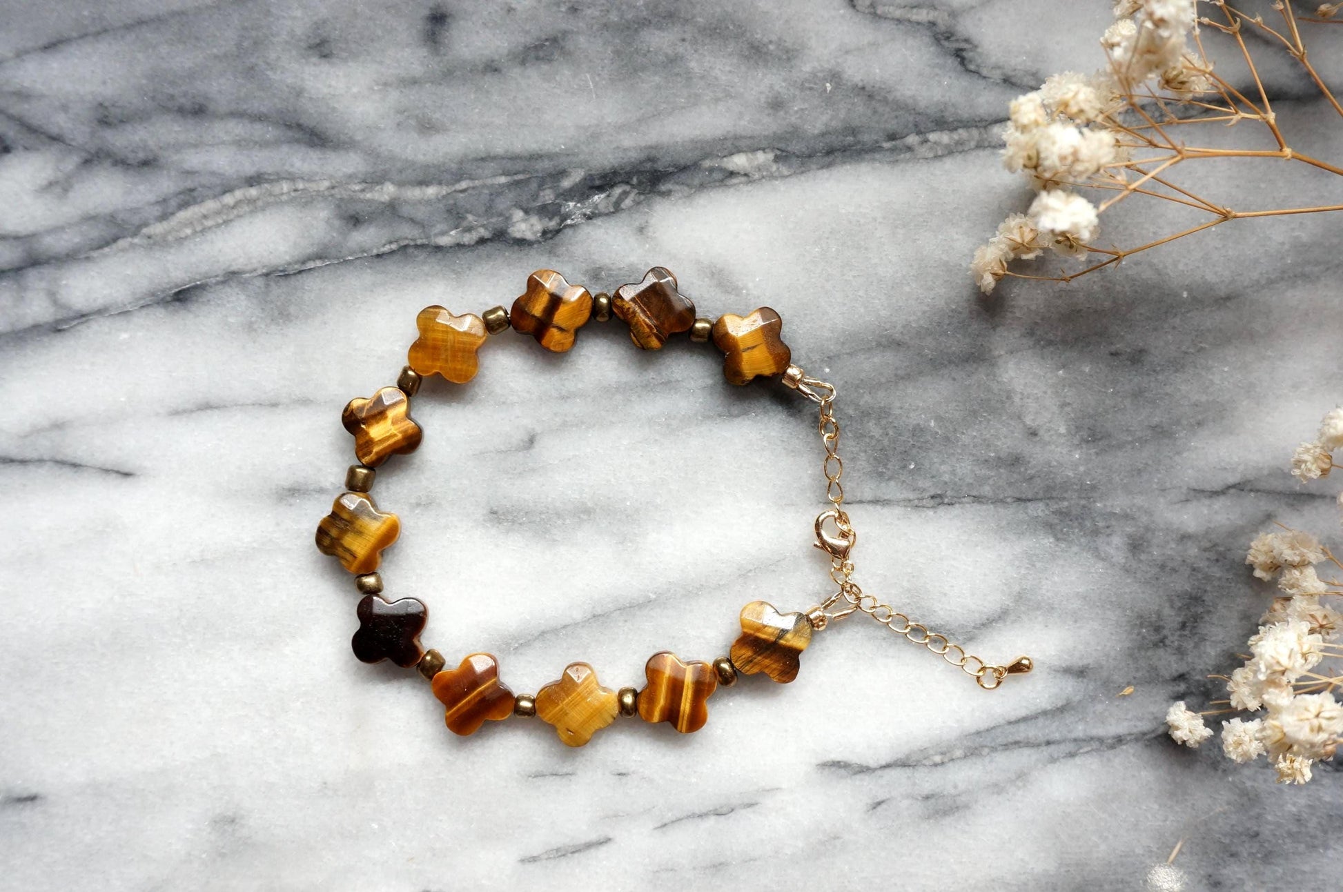 Semi-precious stone bead strand bracelets