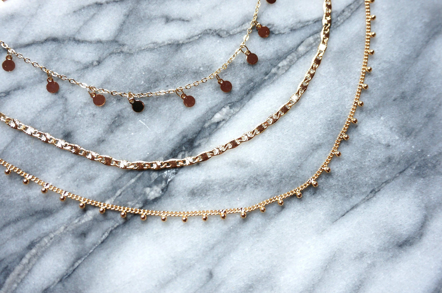 18k Gold Plated Layering Necklaces