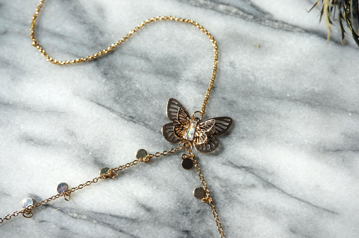 Butterfly Fairy Body Chain (gold/silver)