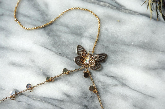 Butterfly Fairy Body Chain (gold/silver)