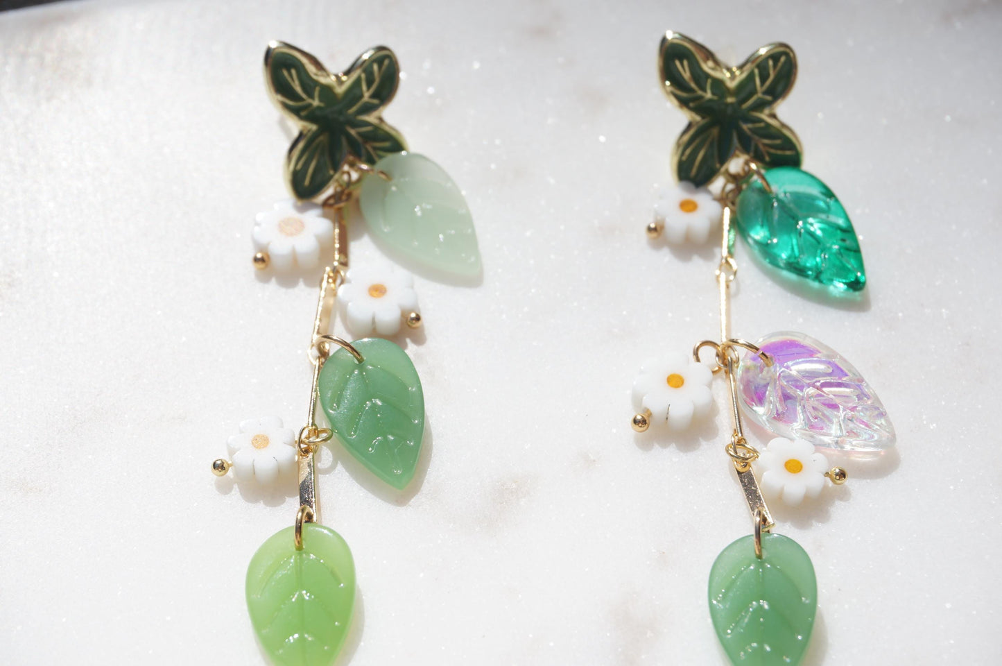 FLORA Flower Vine Stud Earrings