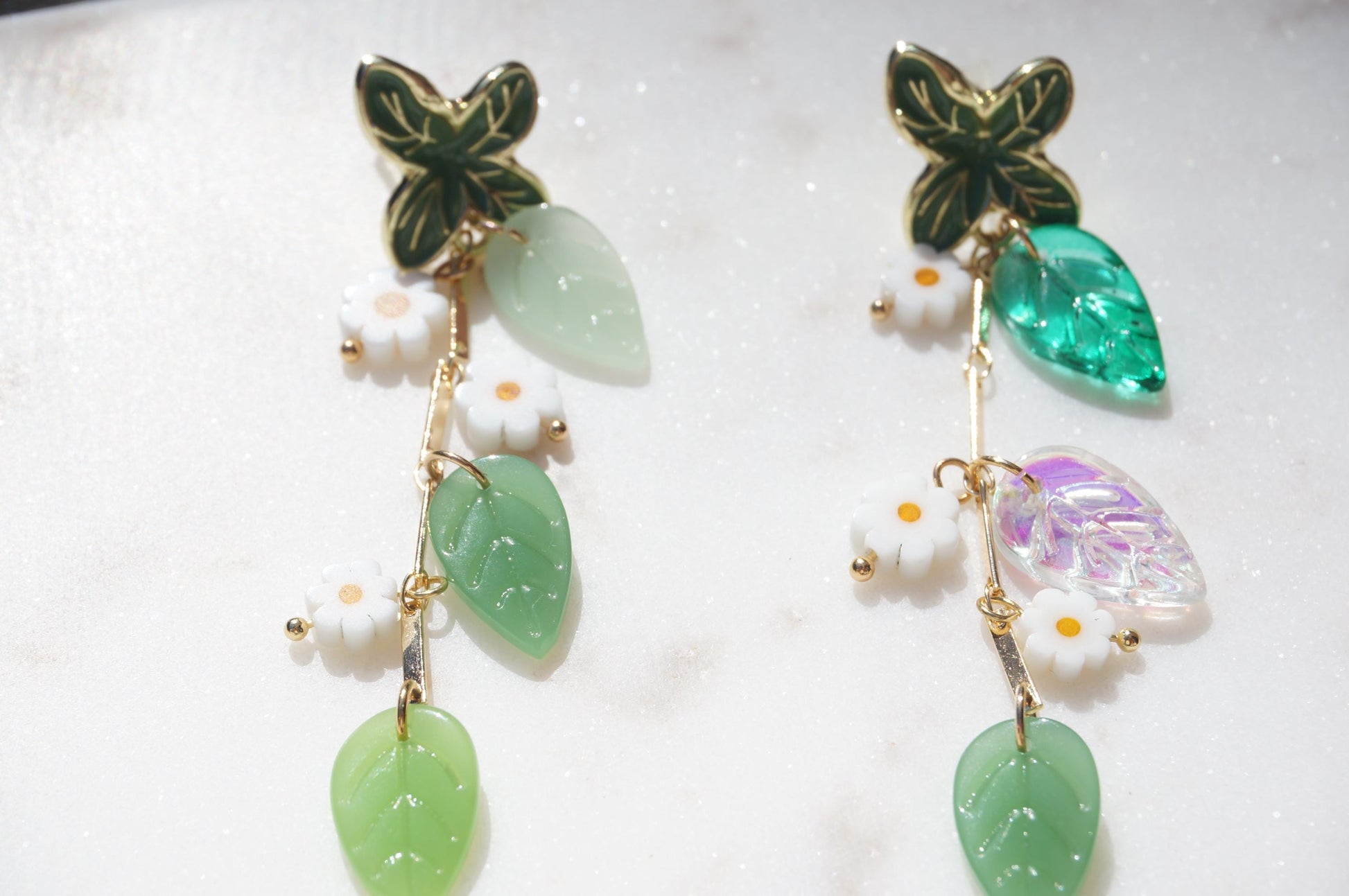 FLORA Flower Vine Stud Earrings