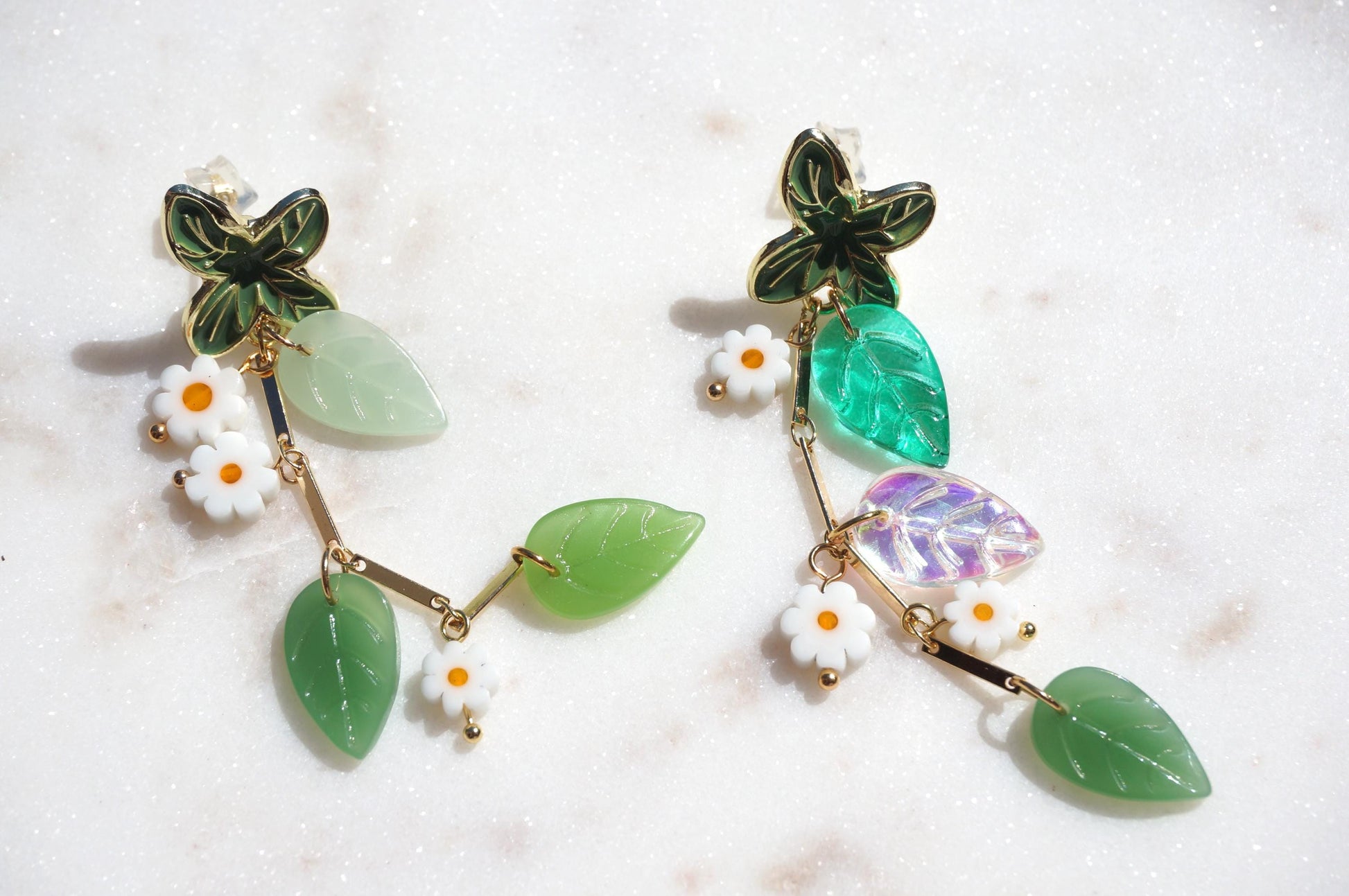 FLORA Flower Vine Stud Earrings