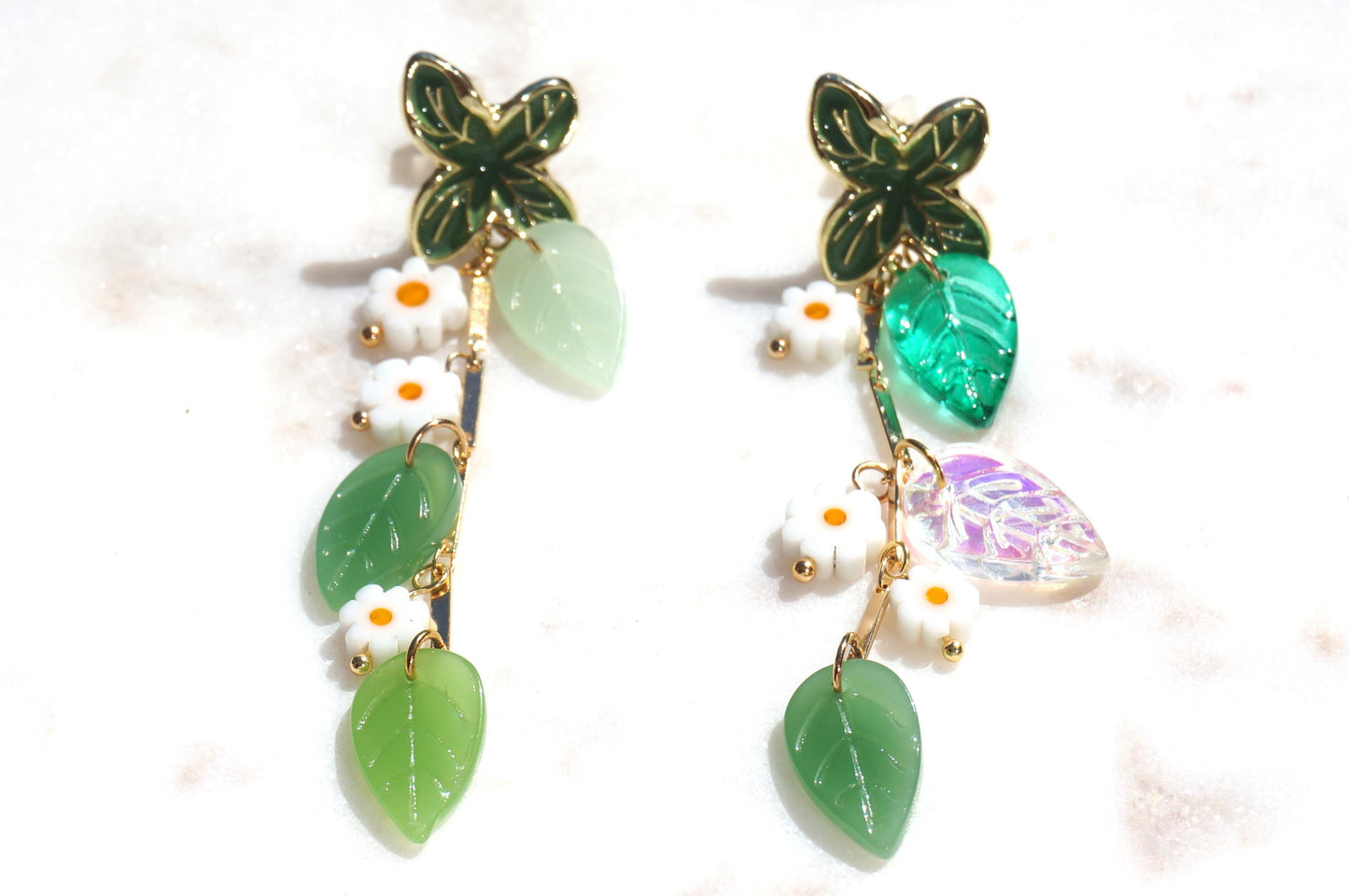 FLORA Flower Vine Stud Earrings