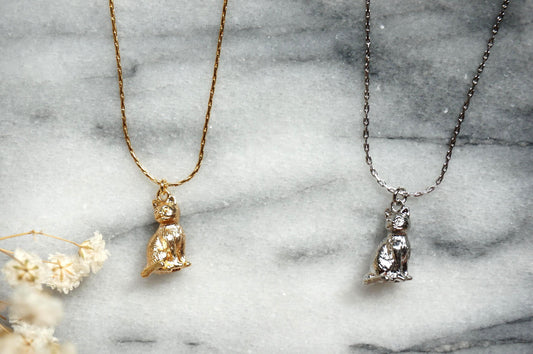 NEKO Gold/Silver Dainty Cat Necklace