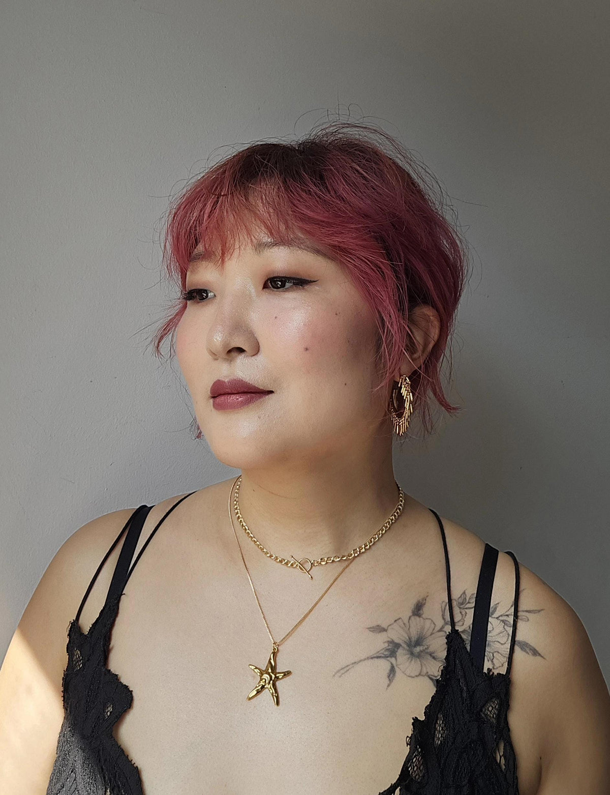 Star Pendant Gold/Silver Chain Necklace
