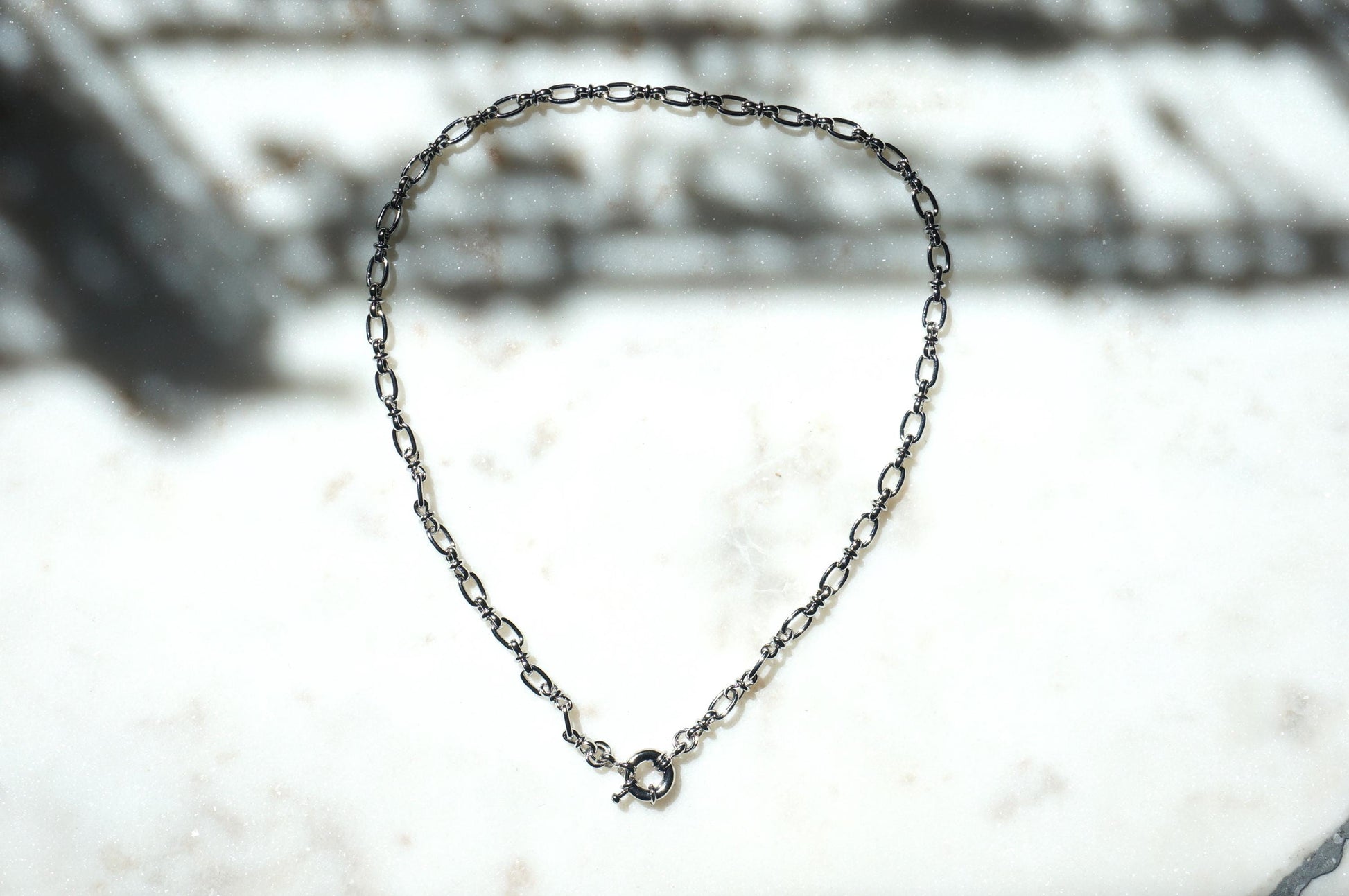 Gold Plated Waterproof Chunky Chain Clasp Necklaces