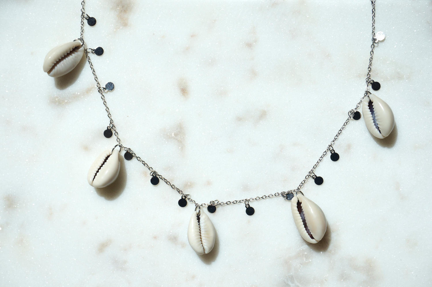 Cowrie Shell Cluster necklace