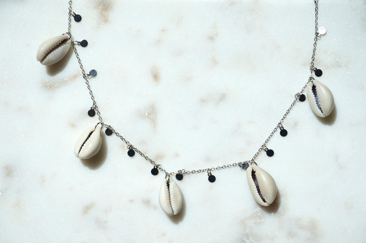 Cowrie Shell Cluster necklace