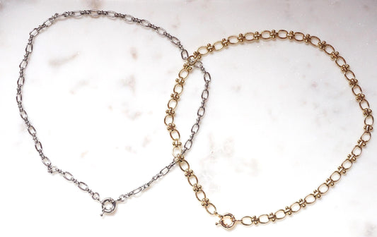 Gold Plated Waterproof Chunky Chain Clasp Necklaces