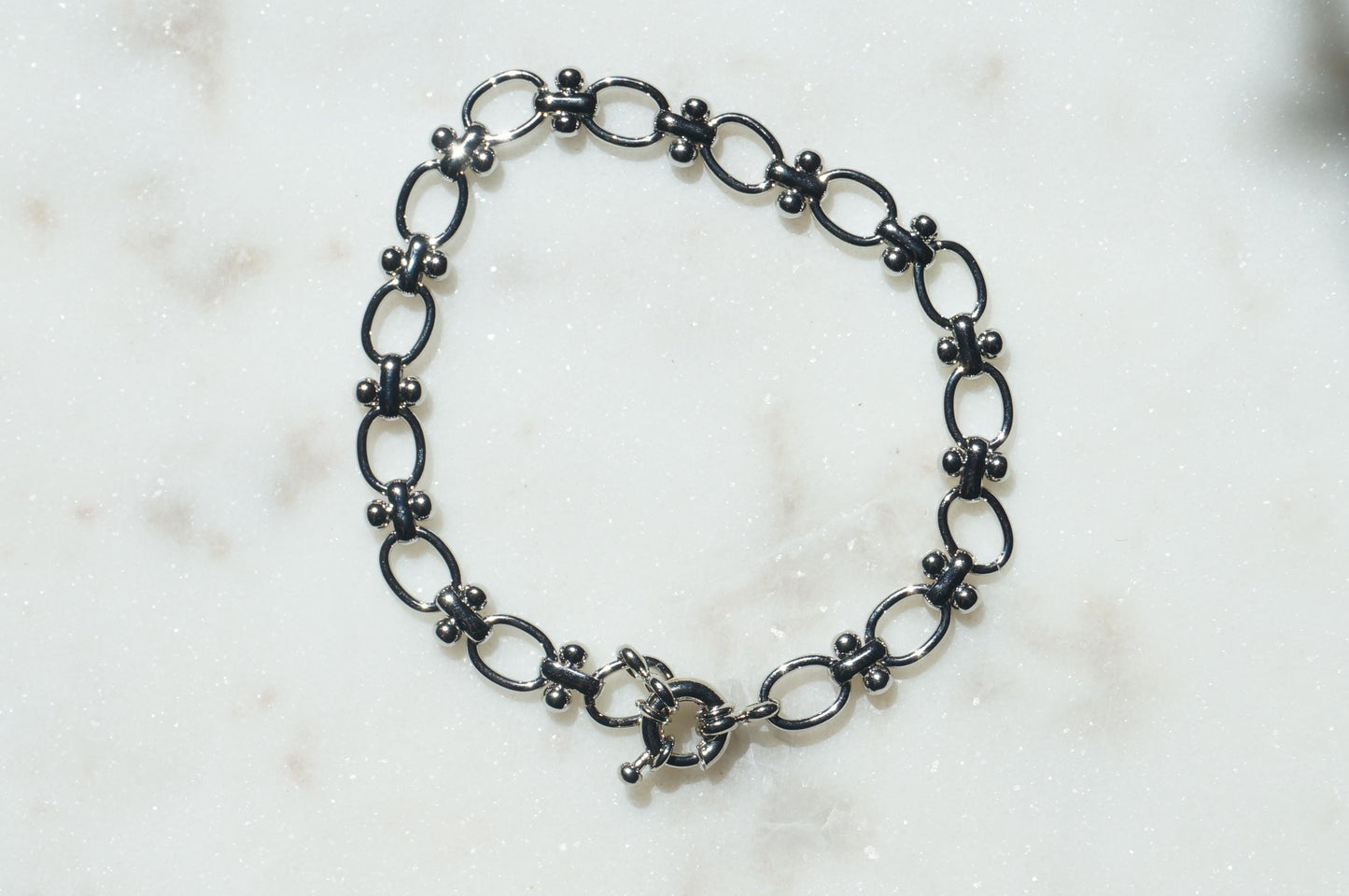 Gold Plated Waterproof Chunky Chain Clasp Bracelet