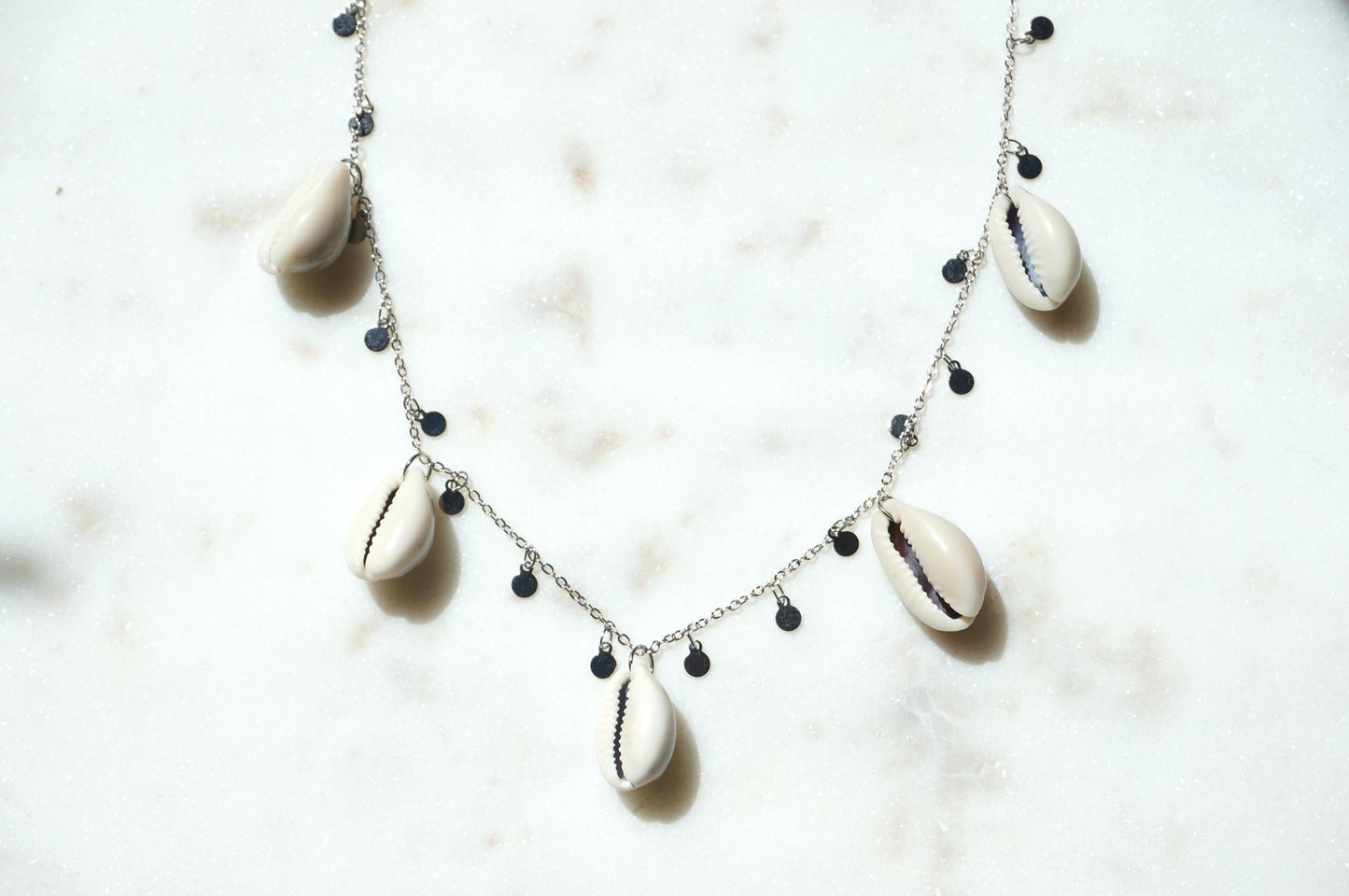 Cowrie Shell Cluster necklace