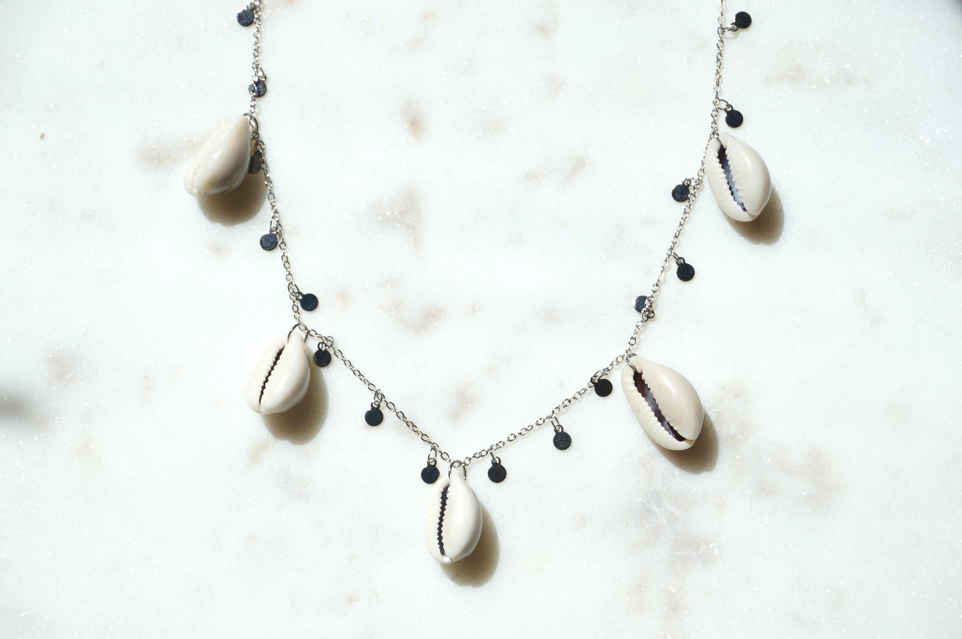 Cowrie Shell Cluster necklace