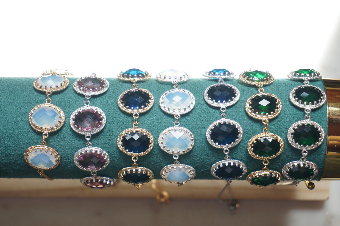 Gold/Silver Crystal Adjustable bracelets