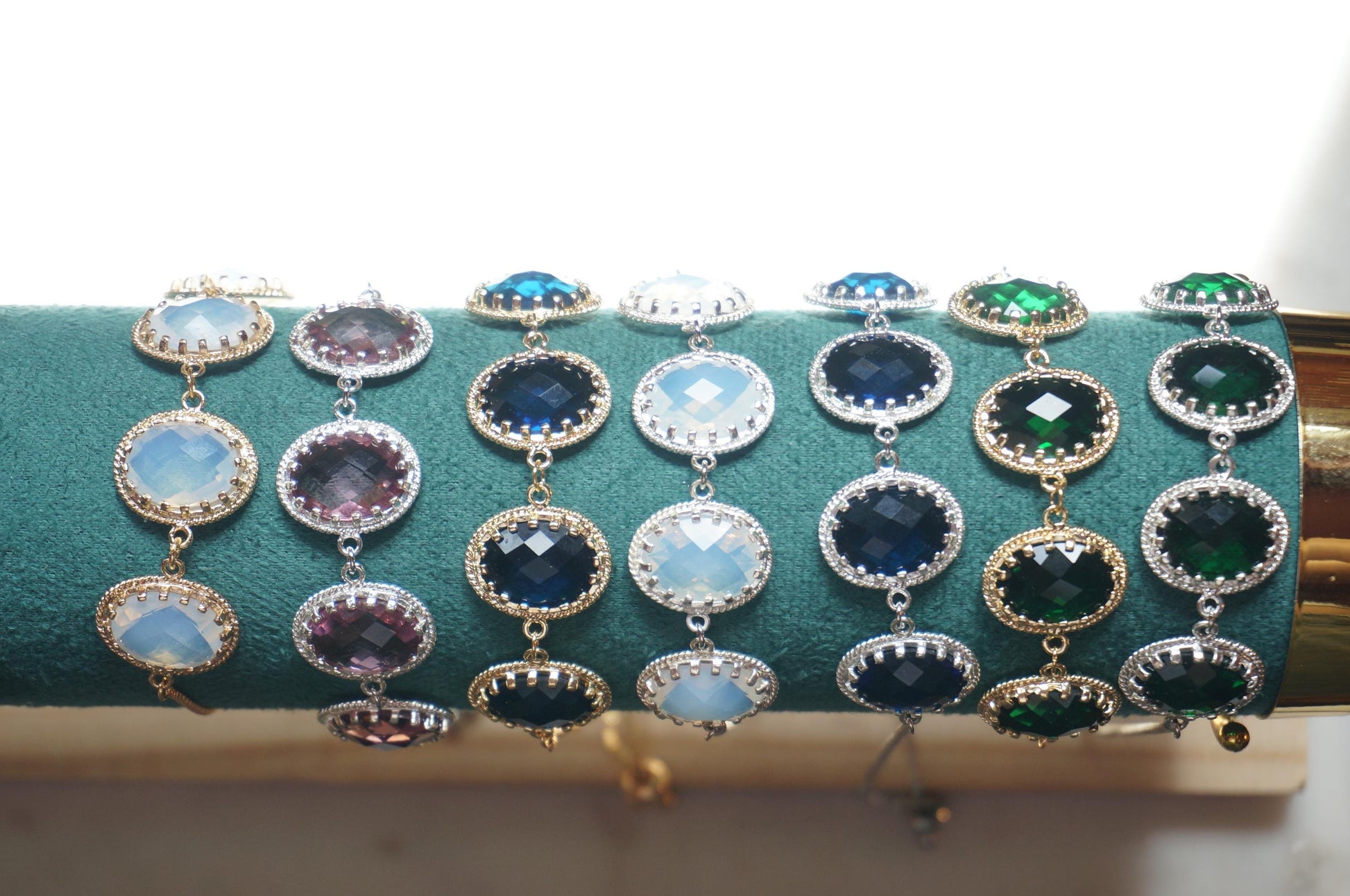 Gold/Silver Crystal Adjustable bracelets