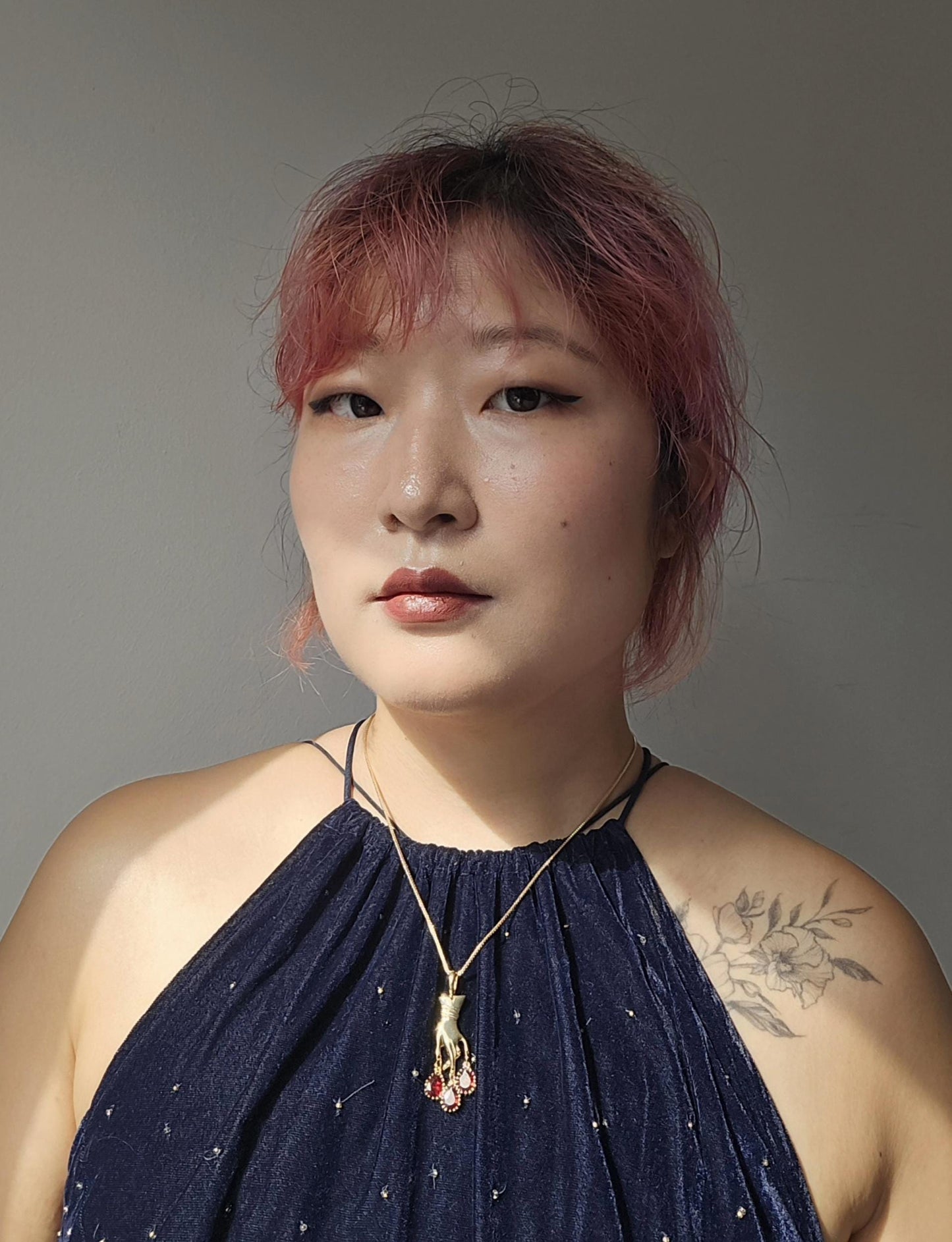 MACBETH Hand and Blooddrops Necklace