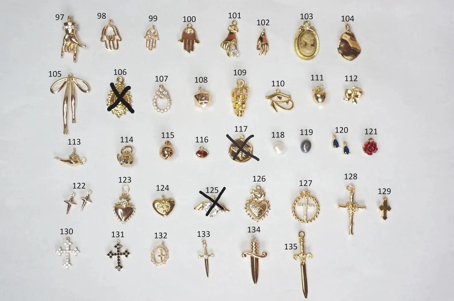 Build Your Own Gold DIY Charm Earrings / Hoops / Hooks / Studs