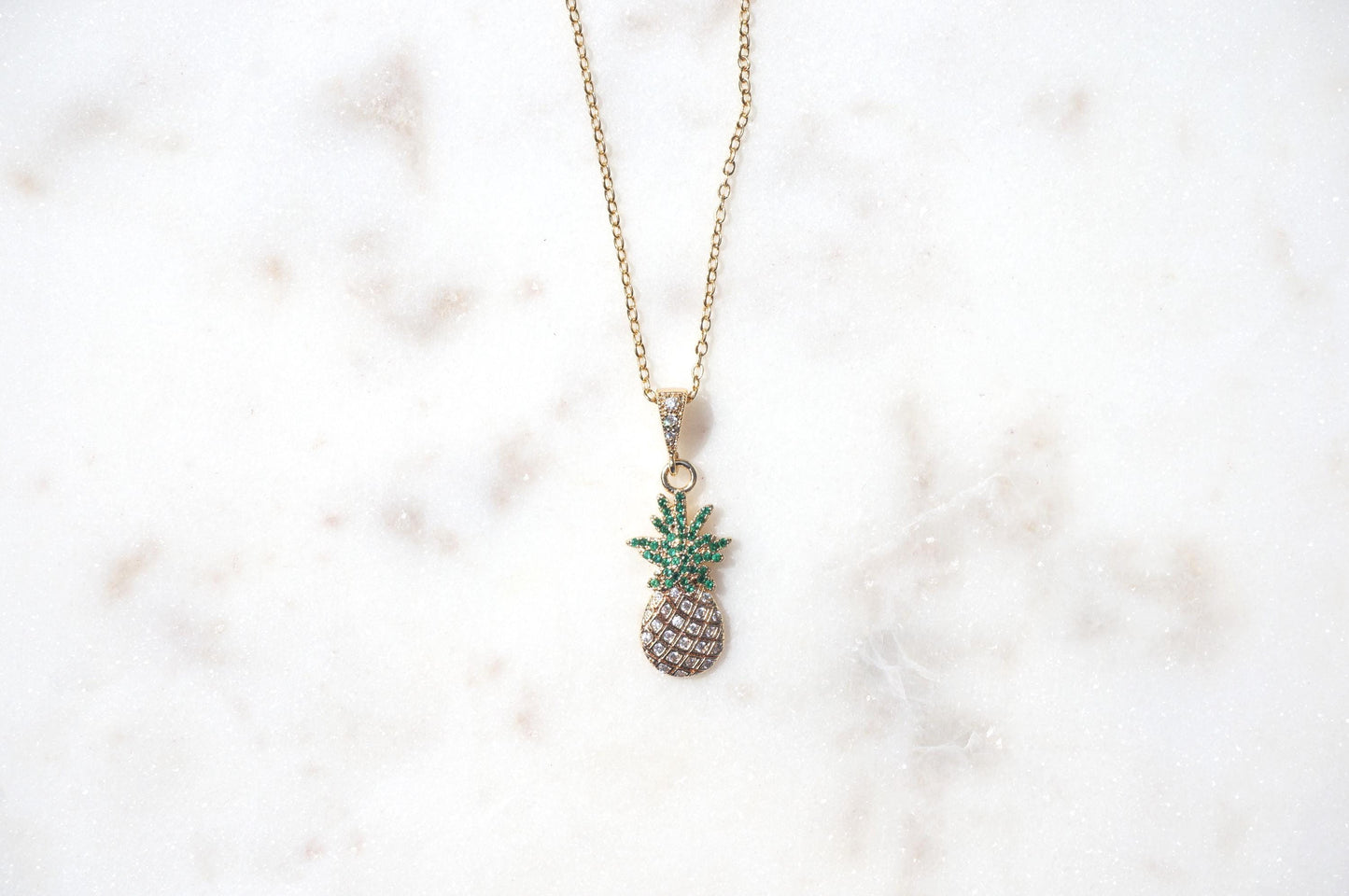 Pineapple Dainty Fruit Necklace