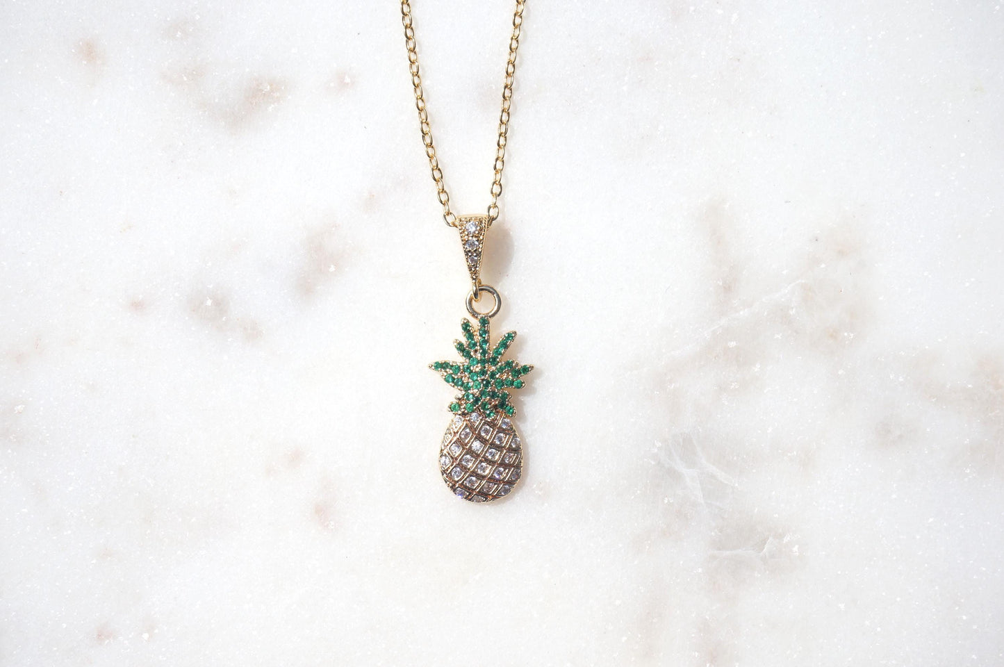 Pineapple Dainty Fruit Necklace