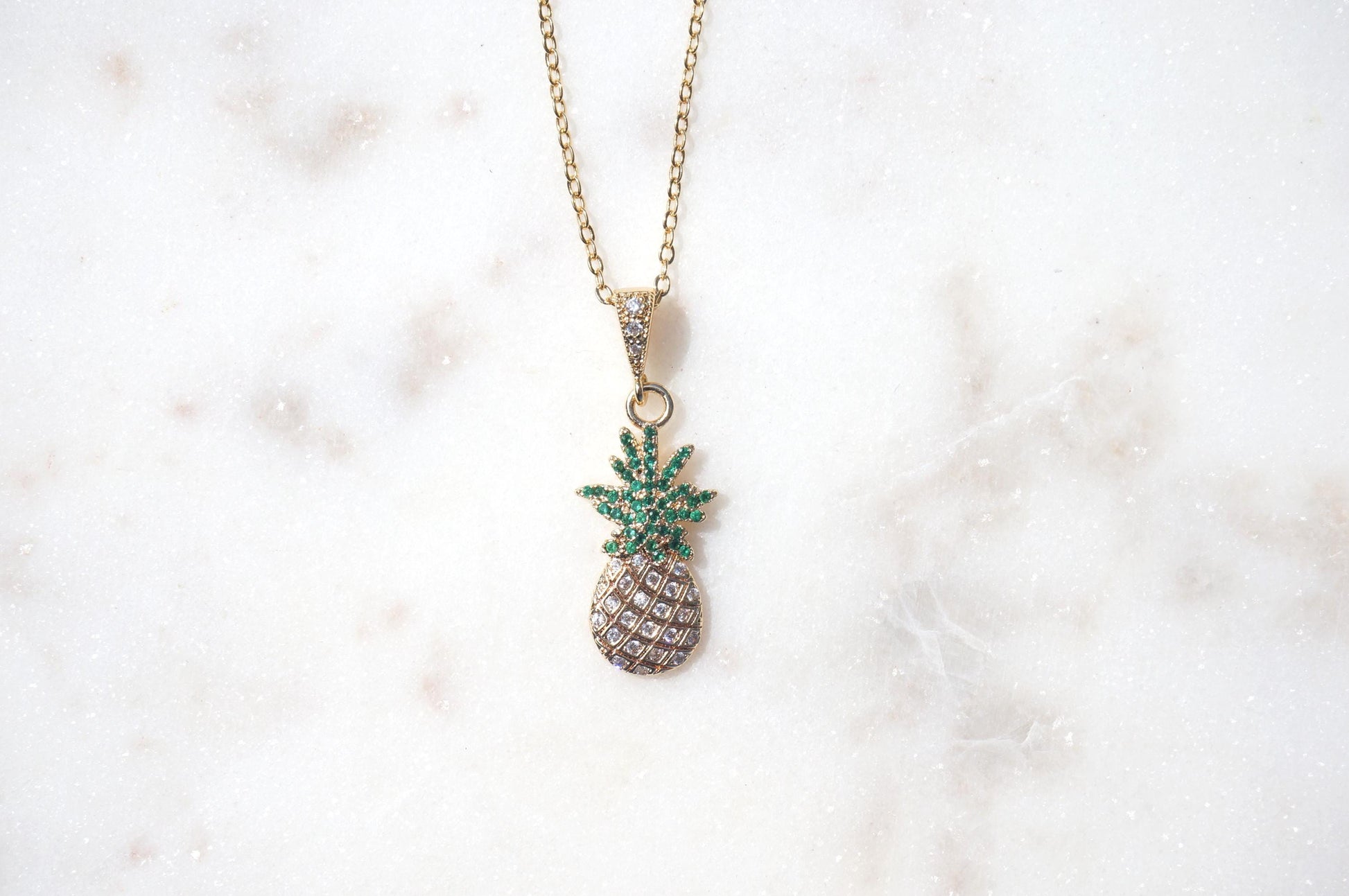 Pineapple Dainty Fruit Necklace