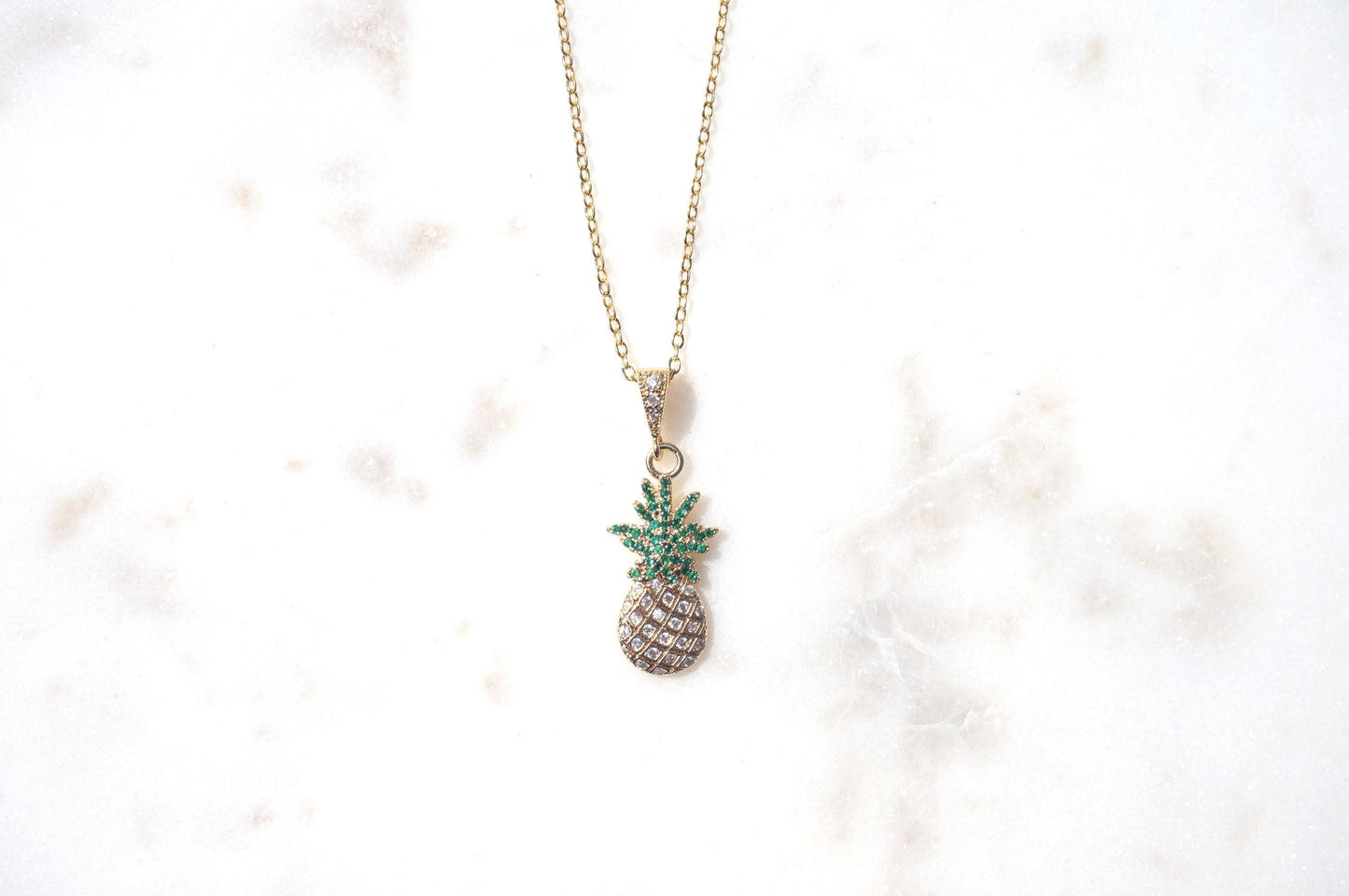 Pineapple Dainty Fruit Necklace