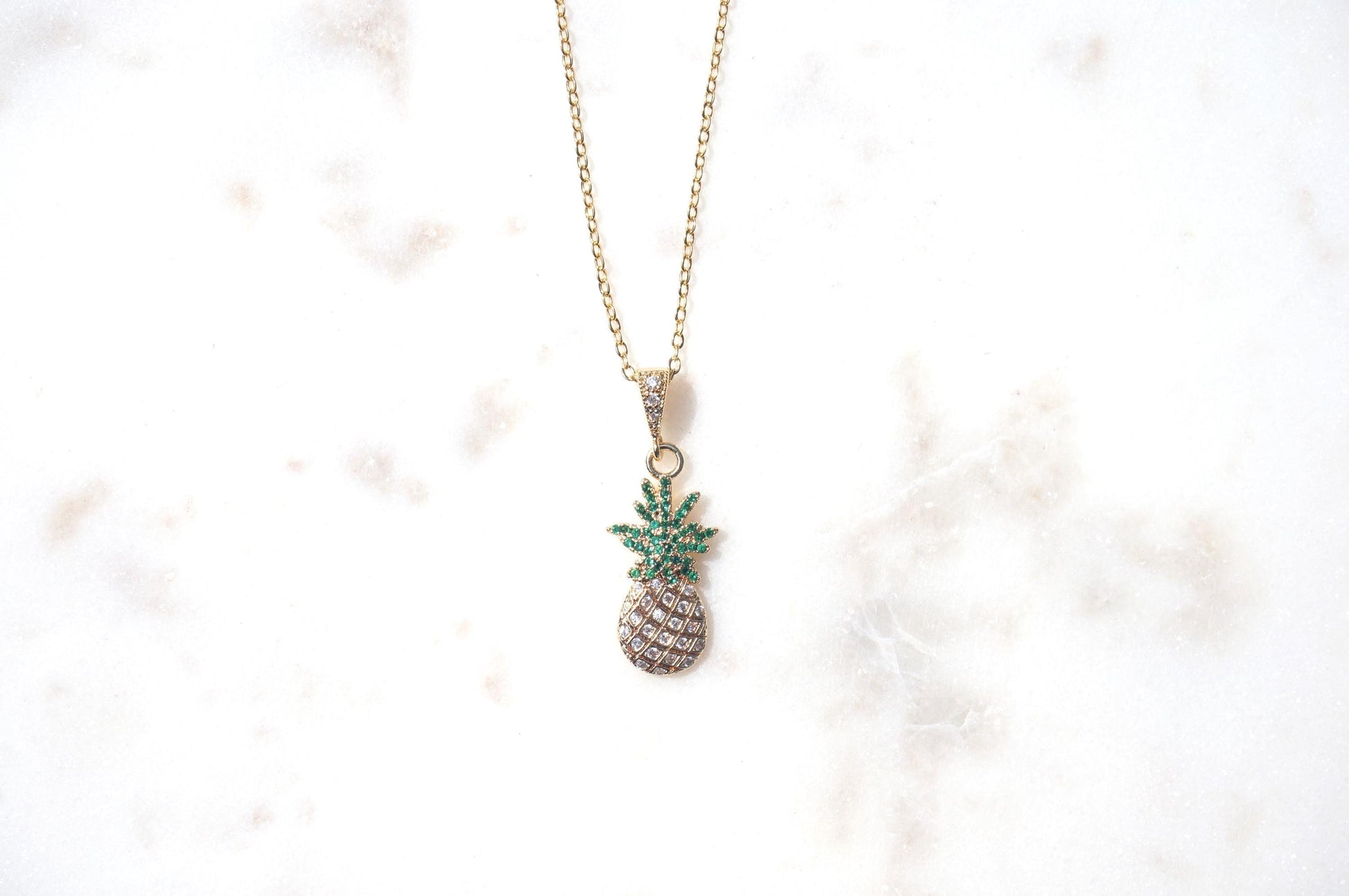 Pineapple Dainty Fruit Necklace