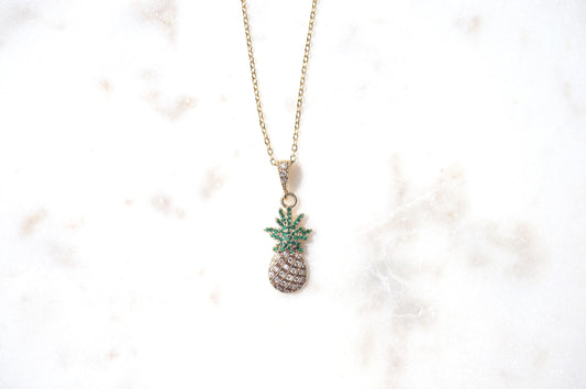 Pineapple Dainty Fruit Necklace