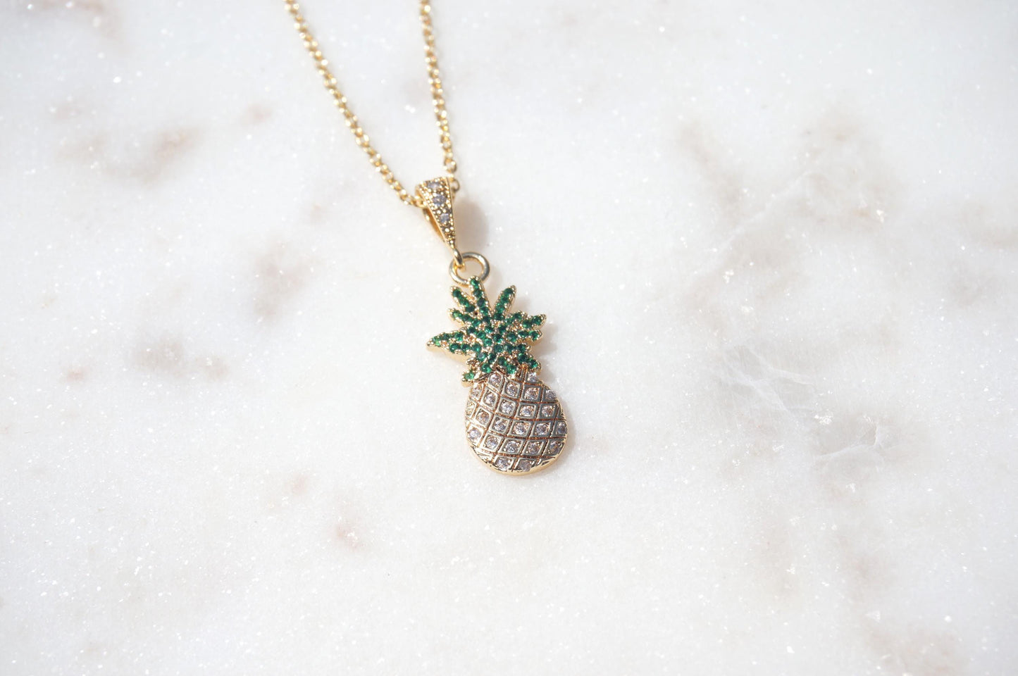 Pineapple Dainty Fruit Necklace