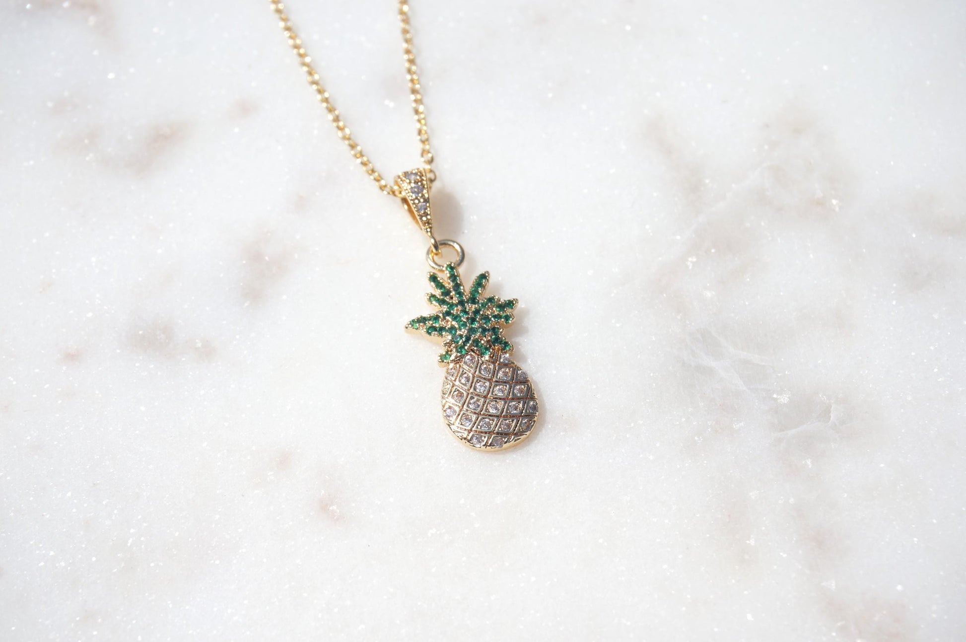 Pineapple Dainty Fruit Necklace
