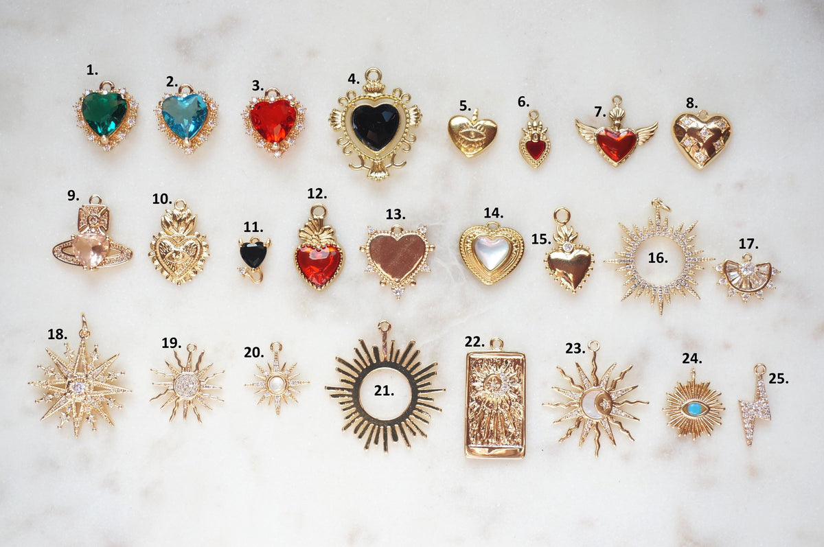 Build Your Own DIY gold Charm Necklace