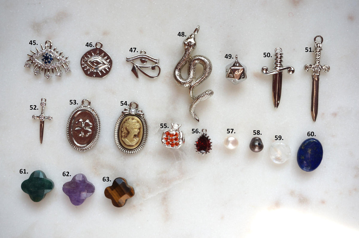 Build Your Own Silver DIY Charm Earrings / Hoops / Hooks / Studs