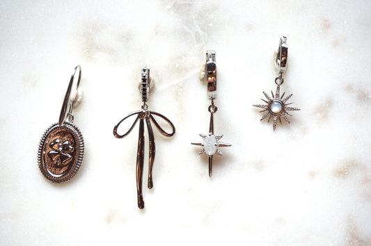 Build Your Own Silver DIY Charm Earrings / Hoops / Hooks / Studs