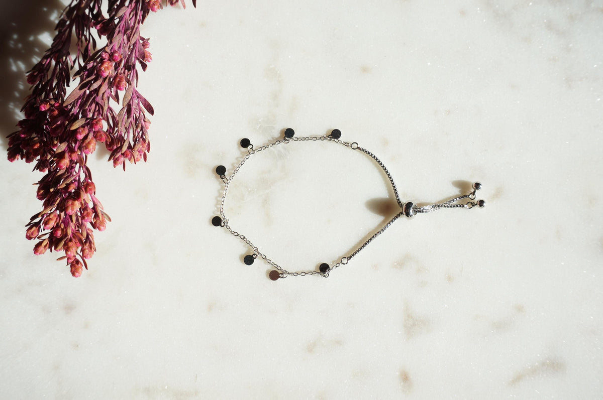 Gold Plated Dainty Chain Layering Adjustable Bracelets / Gold and Silver Bracelets