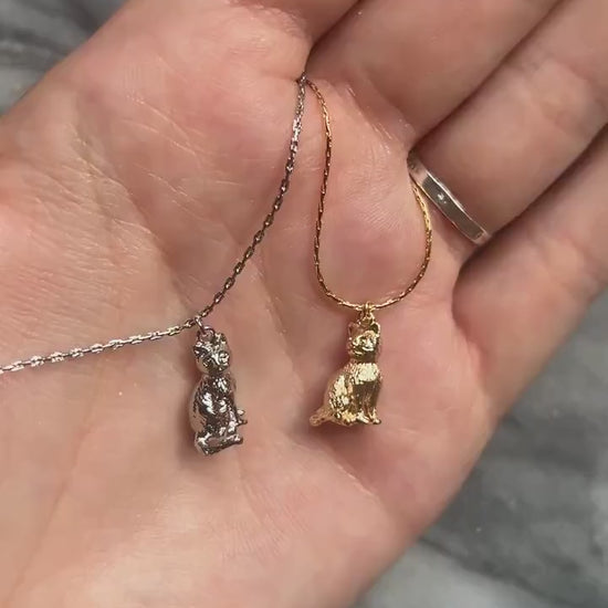 NEKO Gold/Silver Dainty Cat Necklace