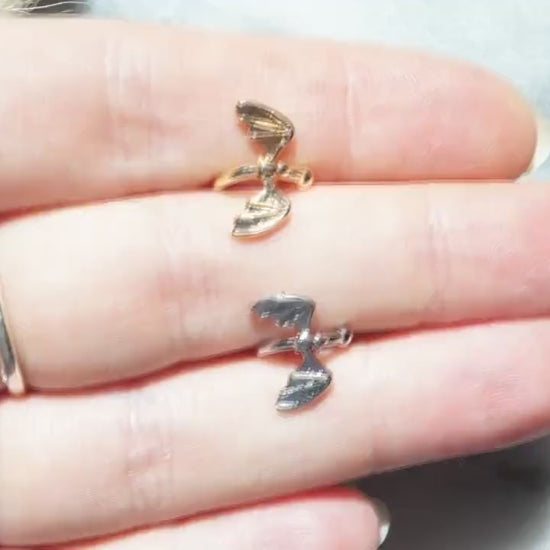 DRAGO / Baby Dragon Ear Cuff / 18k Gold Plated / Silver Ear Cuff