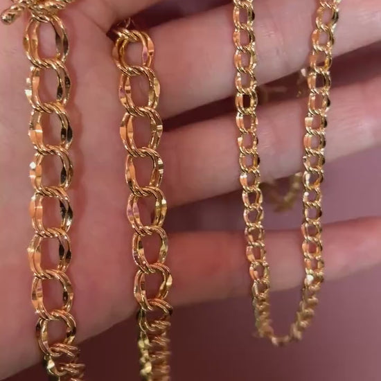 LOU 24k Gold Plated Chunky Chain Choker/Necklace