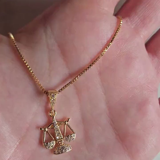 THEMIS Justice Scale Pendant Necklace