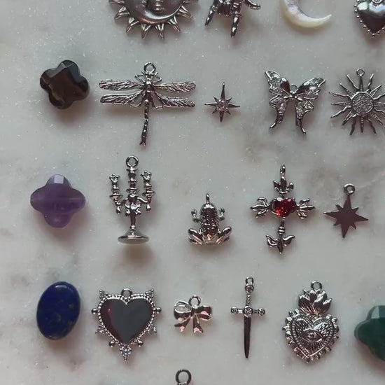 Build Your Own Silver DIY Charm Earrings / Hoops / Hooks / Studs