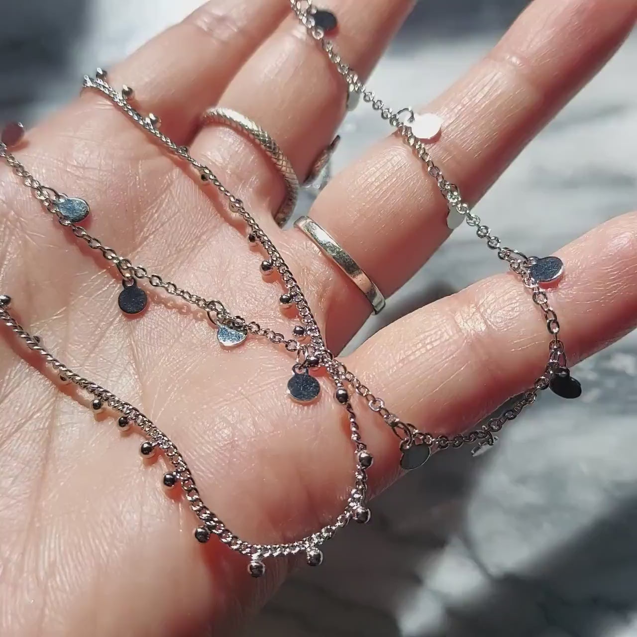 Silver Layering Necklaces