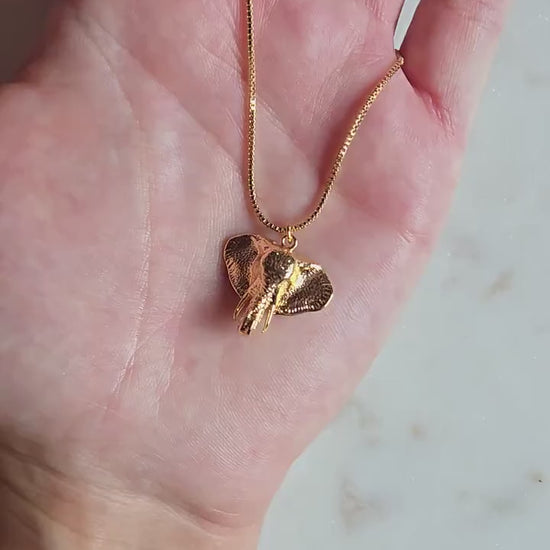 Hathi Gold Elephant Necklace