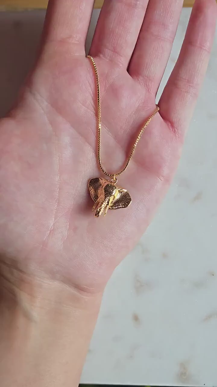 Hathi Gold Elephant Necklace