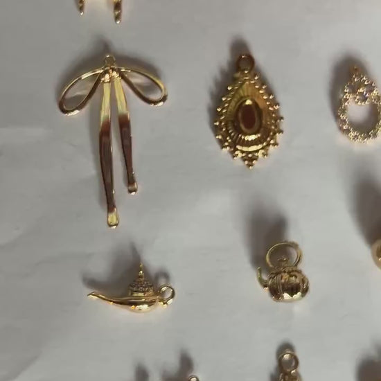 Build Your Own Gold DIY Charm Earrings / Hoops / Hooks / Studs