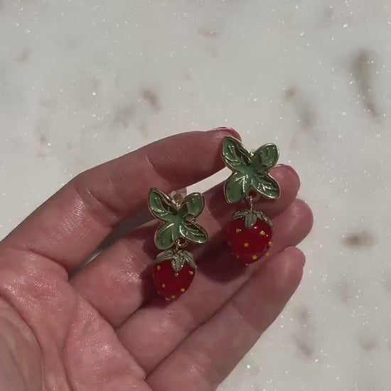FRESA Strawberry Stud Earrings