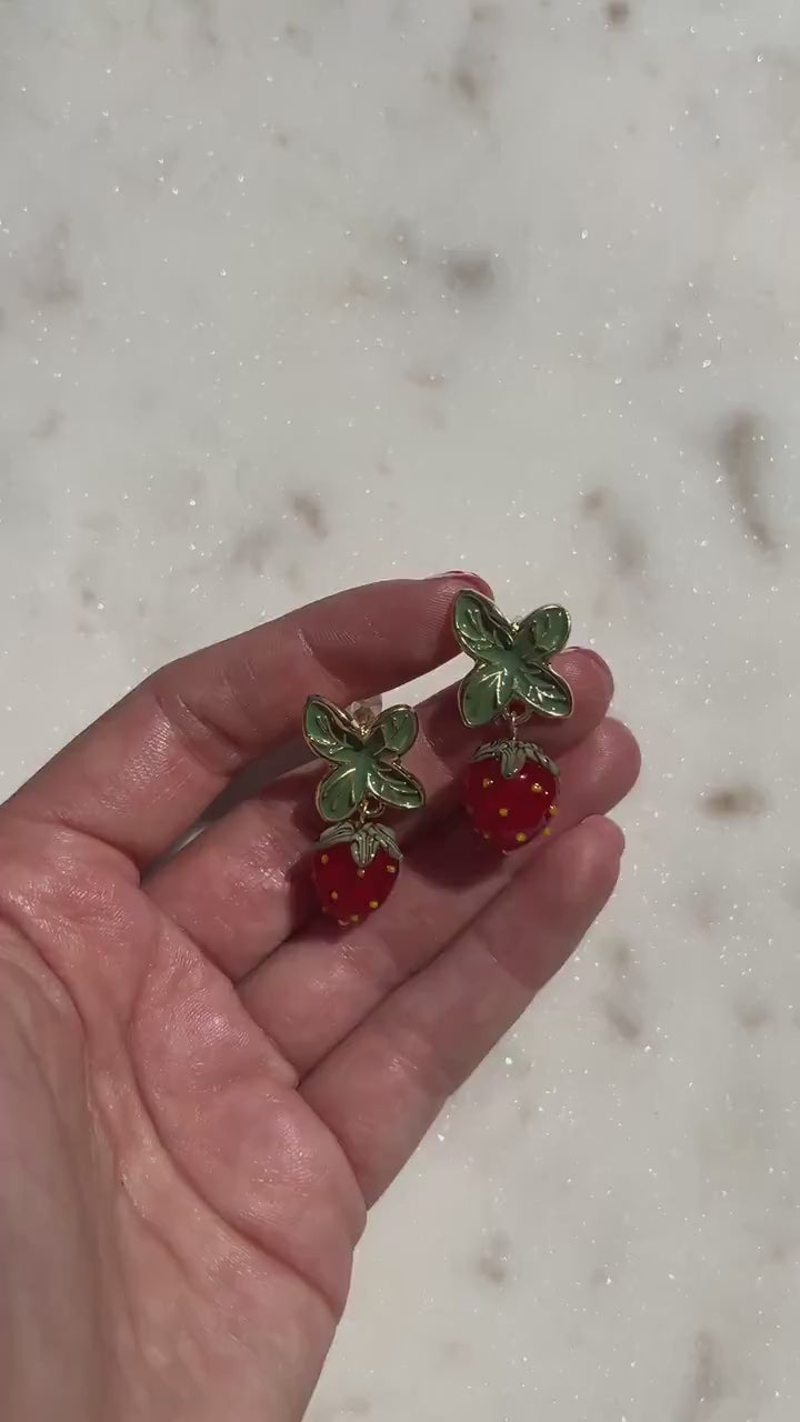 FRESA Strawberry Stud Earrings