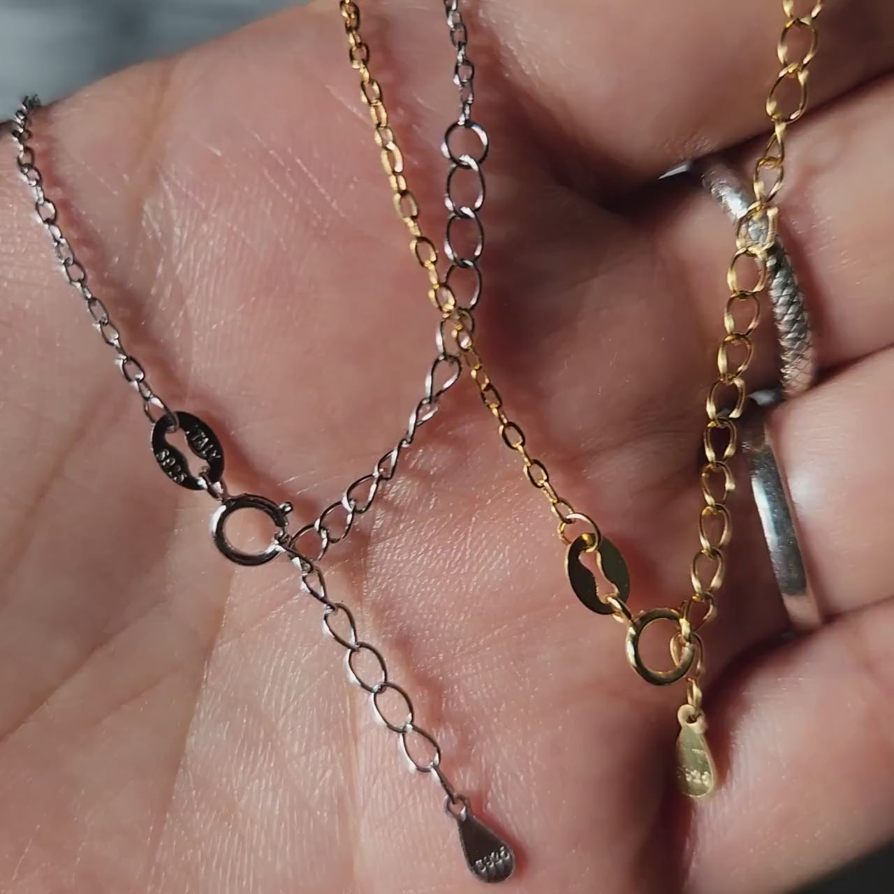 ADD ON 925 Sterling Silver Chain SWAP Silver/Gold