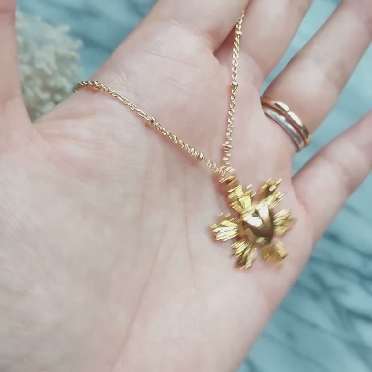 Radiant heart necklace 18k Gold Plated Necklace