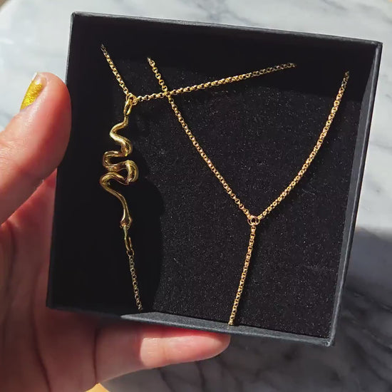 Snake 18k Gold / Silver Plated Body Chain / Festival body chain